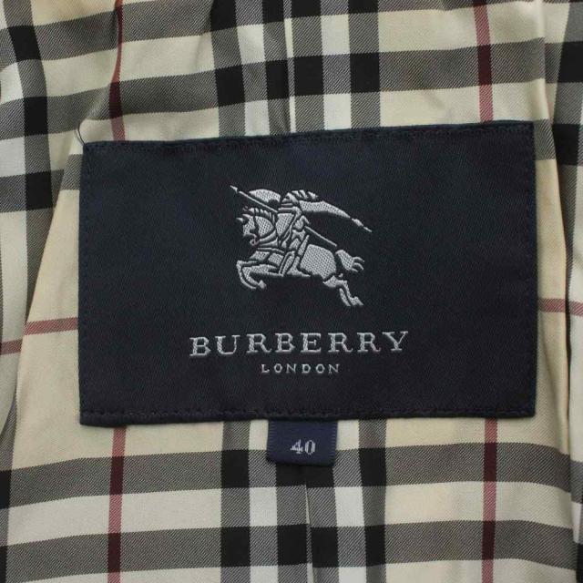 【中古】バーバリーブラックレーベル BURBERRY BLACK LABEL モッズコート L カーキ 長袖 フード ファー付き_3