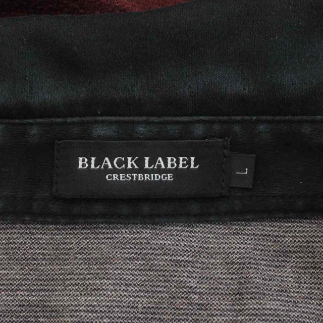 【中古】ブラックレーベルクレストブリッジ BLACK LABEL CRESTBRIDGE ポロシャツ 半袖 ワッペン チェック柄_2