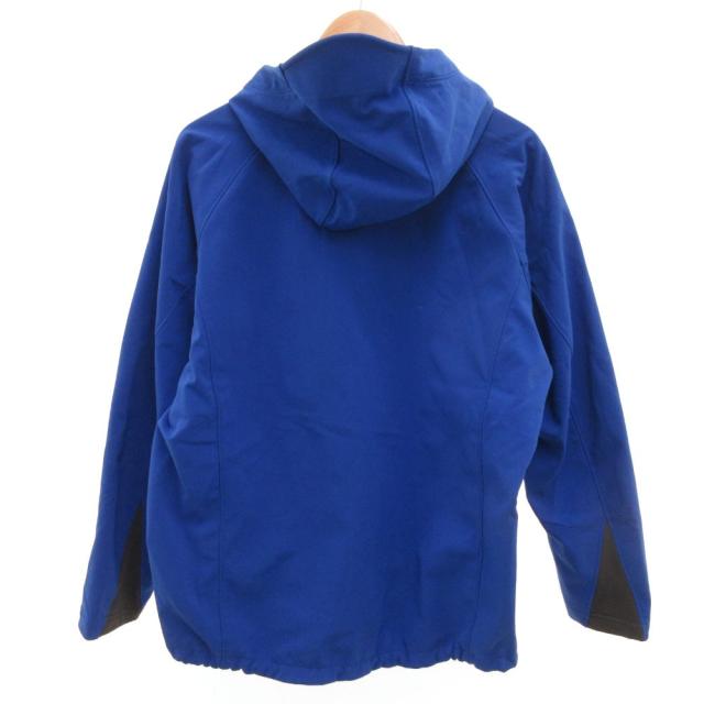 【中古】モンベル Montbell ノマドパーカ ジップアップ ロゴ L 青 ブルー /JS ■GY11_1