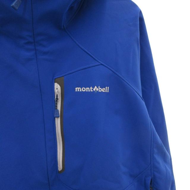 【中古】モンベル Montbell ノマドパーカ ジップアップ ロゴ L 青 ブルー /JS ■GY11_5