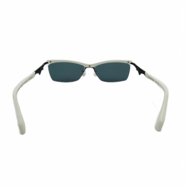 【中古】SAMURAI SHO サムライ翔 SS-T31 サングラス ハーフリム ブルーレンズ 57口15-135 白 ホワイト /JS ■GY18_2