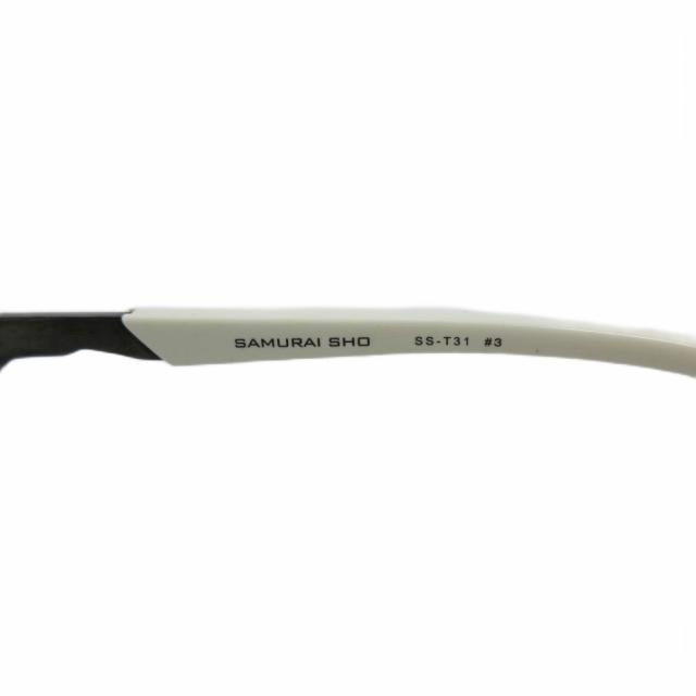 【中古】SAMURAI SHO サムライ翔 SS-T31 サングラス ハーフリム ブルーレンズ 57口15-135 白 ホワイト /JS ■GY18_4