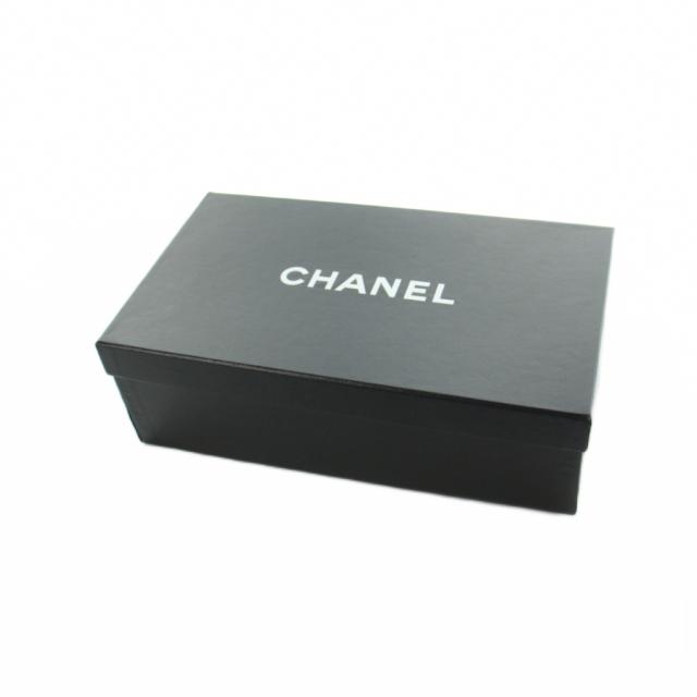 【中古】シャネル CHANEL メリージェーンシューズ スクエアトゥ パンプス スエード 切替 37.5 24.5cm ベージュ_7