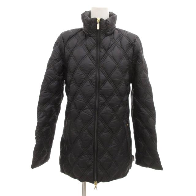 【中古】モンクレール MONCLER ダウンコート ジャケット キルティング ミドル丈 スタンドカラー 0 紺 ネイビー /JS