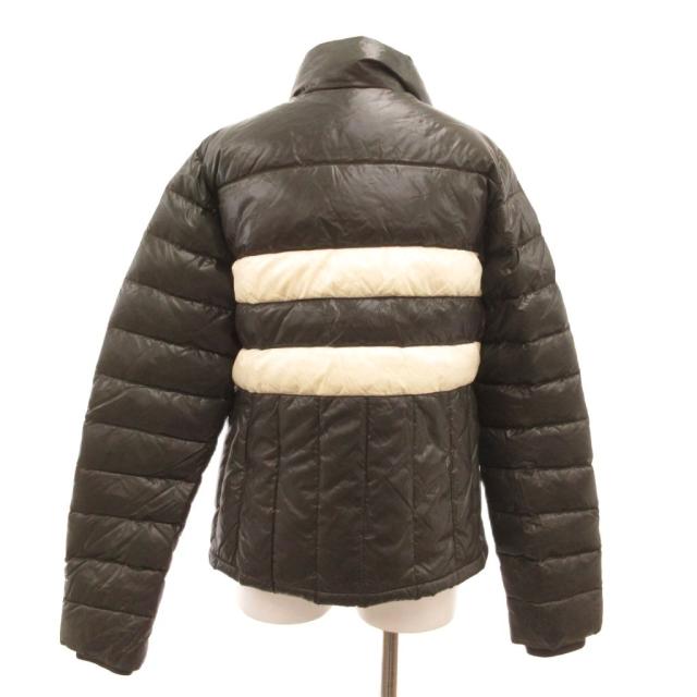 【中古】モンクレール MONCLER EVE イヴ ダウンジャケット ブルゾン ライン 2 白 ホワイト カーキ /JS ■GY18_1