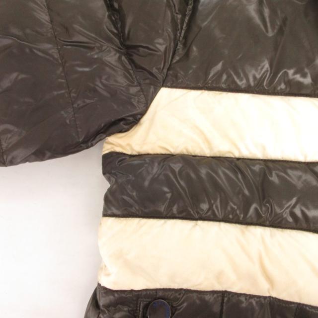 【中古】モンクレール MONCLER EVE イヴ ダウンジャケット ブルゾン ライン 2 白 ホワイト カーキ /JS ■GY18_6