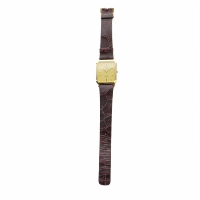 【中古】セイコー SEIKO ジャンク品 6730-5540 ドルチェ dolce 腕時計 ウォッチ クォーツ レザーベルト ゴールド色_2