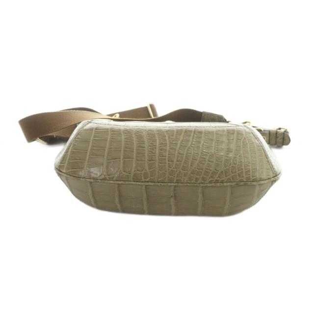 【中古】ADMJ アクセソワ Accessoires De Mademoiselle ハンド ショルダーバッグ 2WAY レザー クロコダイル レザー_4