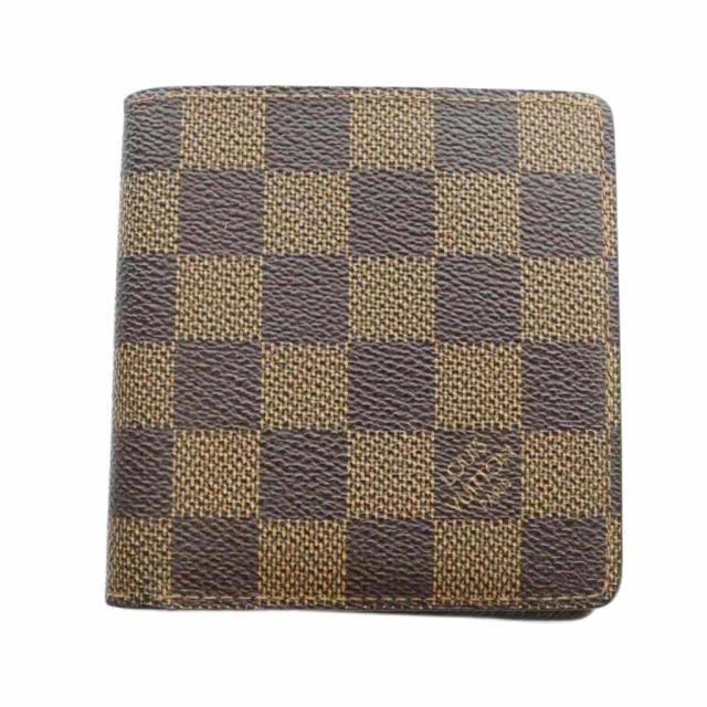 【中古】ルイヴィトン LOUIS VUITTON M60929 ダミエ ポルトビエ 6カルトクレディ 二つ折り財布 ウォレット 札入れ