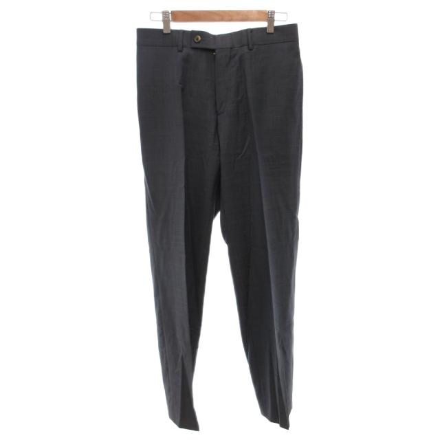 【中古】ヒューゴボス HUGO BOSS セットアップ スーツ ビジネス ジャケット パンツ ウール 52 グレー /FF ■GY18_3