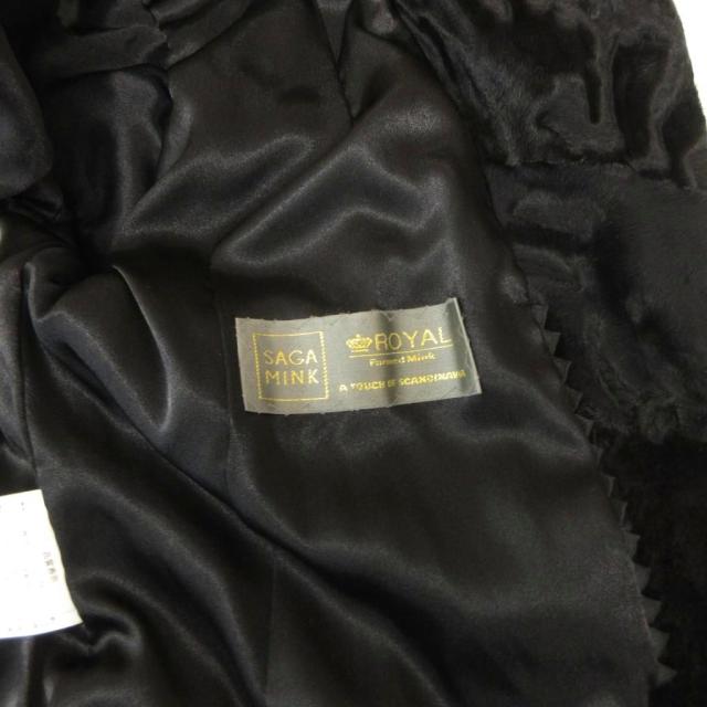 【中古】カルヴェン Saga Mink ROYAL 金サガ ロイヤル ファーコート 毛皮 シェアードミンク スワカラ切替 F_5