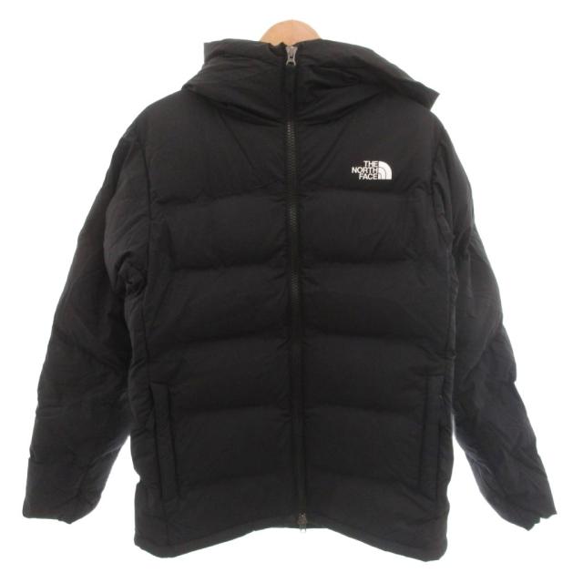 【中古】ザノースフェイス THE NORTH FACE Belayer Parka ダウンジャケット ロゴプリント S 黒 ブラック