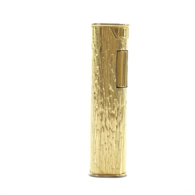 【中古】ダンヒル dunhill ジャンク品 ガスライター たばこ 小物 喫煙具 ロゴ 火花未確認 ゴールド色 ■GY18 /MQ