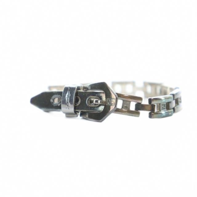 【中古】レダシルマ Leda SILMA SPORTS ブレスレット アクセサリー バングル ロゴ シルバー色 ■GY18 /MQ メンズ