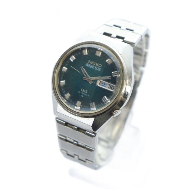 【中古】セイコー SEIKO 5 ACTUS アクタス 6160-7690 腕時計 ウォッチ 自動巻き 25石 9面 カットガラス デイデイト_1