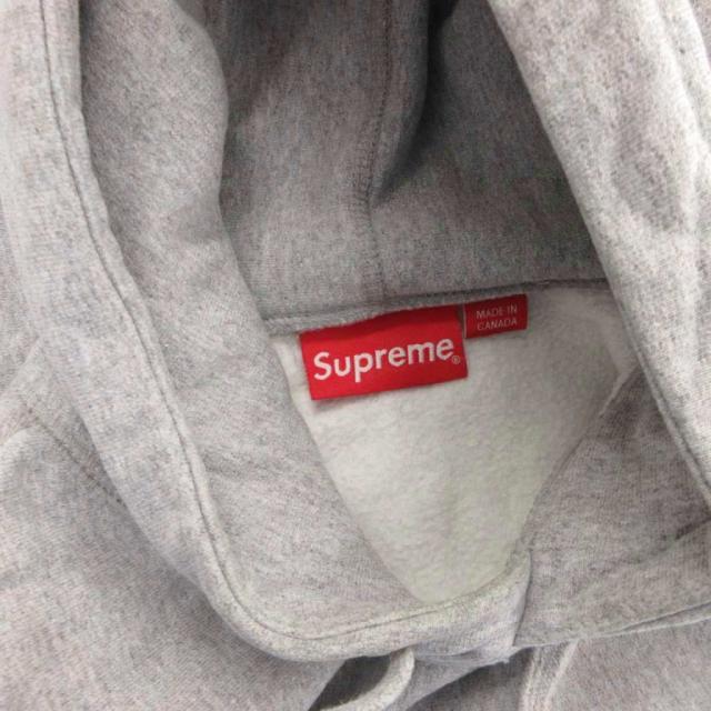 【中古】シュプリーム CHROME Classic logo  hooded sweatshirt 16AW パーカー フーディ スウェット 長袖 L グレー_6