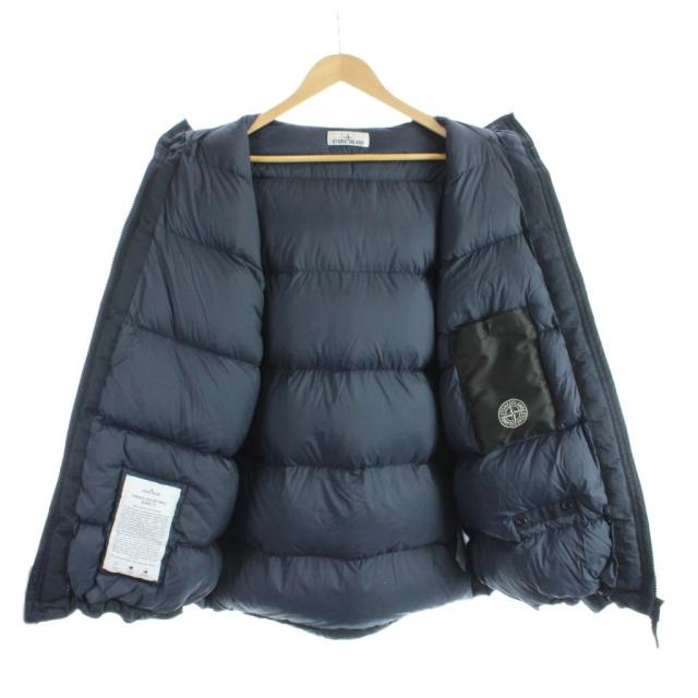 【中古】ストーンアイランド STONE ISLAND OPAQUE NYLON TWILL DOWN ダウンジャケット XL 紺 ネイビー 771541421_3
