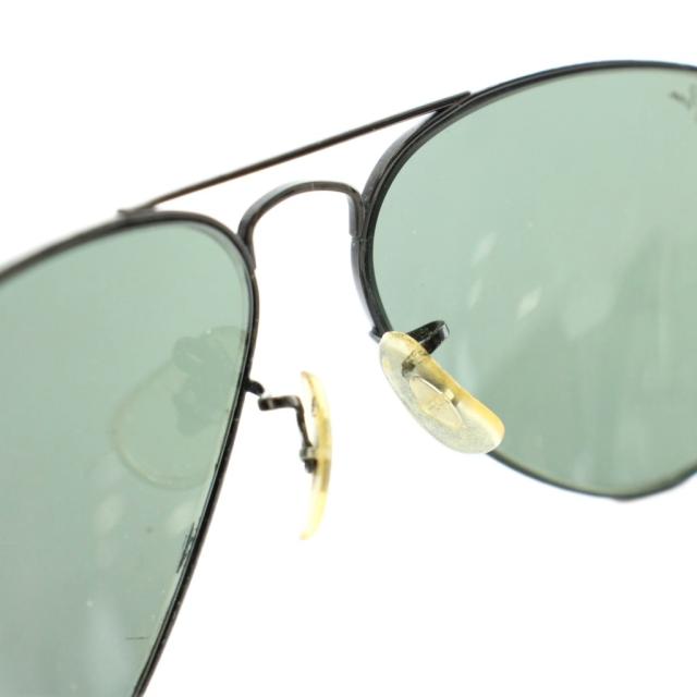 【中古】レイバン RAY BAN B&L アビエーター AVIATOR 眼鏡 サングラス メタルフレーム ティアドロップ 黒_4