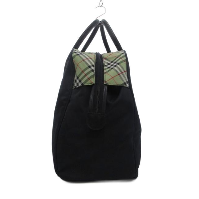 【中古】バーバリーズ Burberrys ボストンバッグ ナイロン ノバチェック 黒 ブラック /NU ■GY18 メンズ レディース_2