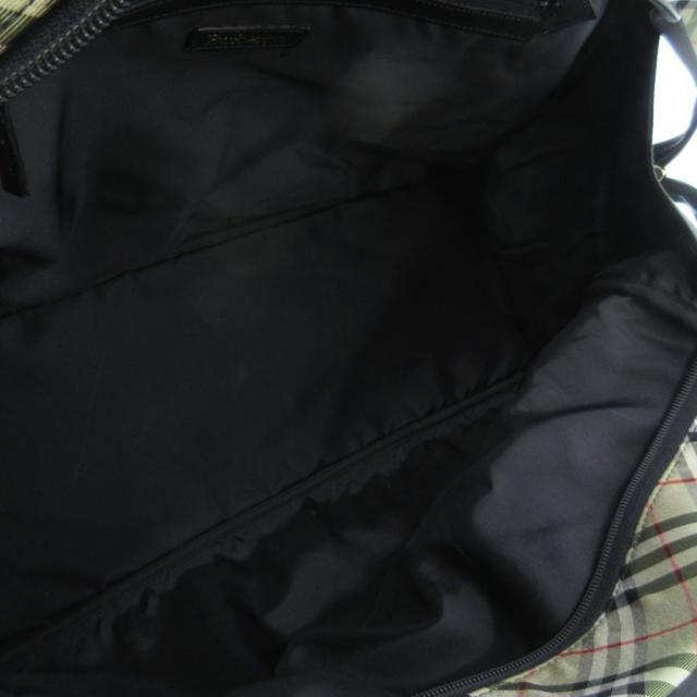 【中古】バーバリーズ Burberrys ボストンバッグ ナイロン ノバチェック 黒 ブラック /NU ■GY18 メンズ レディース_5