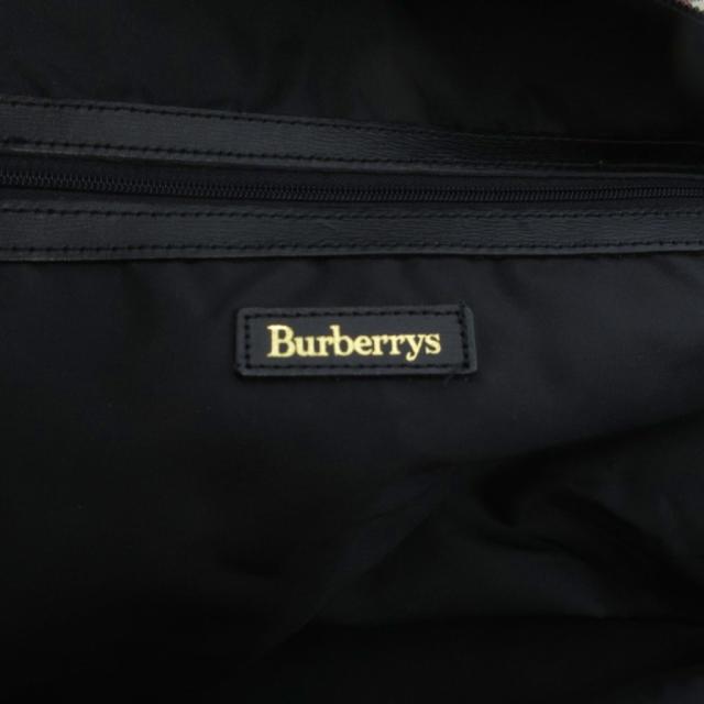 【中古】バーバリーズ Burberrys ボストンバッグ ナイロン ノバチェック 黒 ブラック /NU ■GY18 メンズ レディース_6