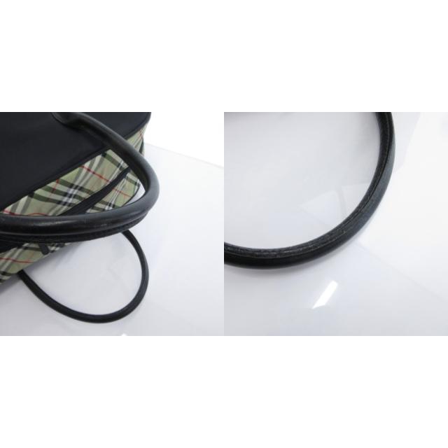 【中古】バーバリーズ Burberrys ボストンバッグ ナイロン ノバチェック 黒 ブラック /NU ■GY18 メンズ レディース_7