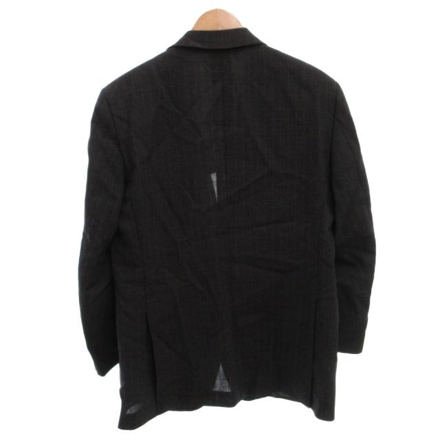 【中古】バーバリー ロンドン シングルスーツ セットアップ ジャケット パンツ ウール 背抜き AB6 グレー_2