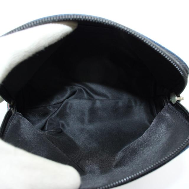 【中古】ブルガリ BVLGARI ポーチ 化粧ポーチ キャンバス サーカス柄 総柄 紺 ネイビー /XZ ■GY11 レディース_2
