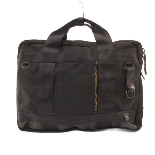 【中古】ポーター PORTER 吉田カバン ヒート ビジネスバッグ ブリーフケース 書類カバン 黒 ブラック /JS ■GY11