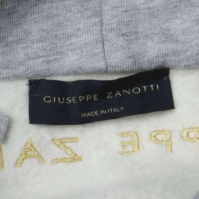 【中古】ジュゼッペザノッティデザイン GIUSEPPE ZANOTTI DESIGN スウェット パーカー イタリア製 ロゴ S グレー_2