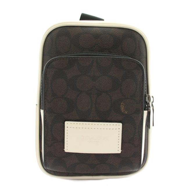 中古】COACH レーサー スリング パック カラーブロック シグネチャー
