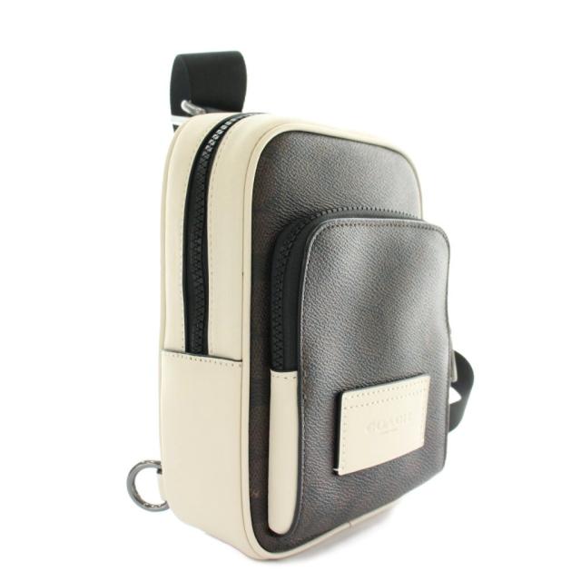 未使用★COACH レーサースリングパックカラーブロックシグネチャーキャンバス 中古】COACH レーサー スリング パック カラーブロック シグネチャー