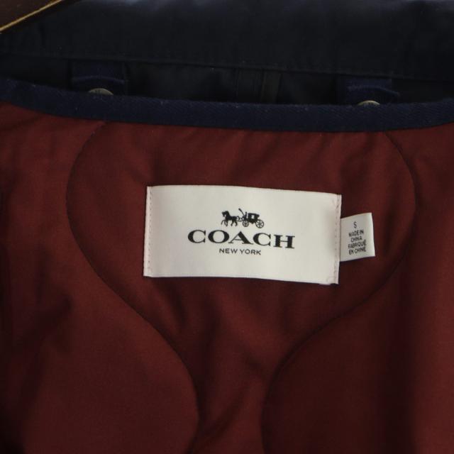【中古】コーチ COACH F26794 M-65 ナイロンジャケット フィールド ライニング付き 長袖 ジップアップ 総裏地 S 紺_5
