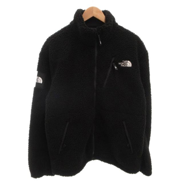 【中古】ザノースフェイス THE NORTH FACE フリースジャケット ブルゾン ボア ロゴ L 黒 ブラック