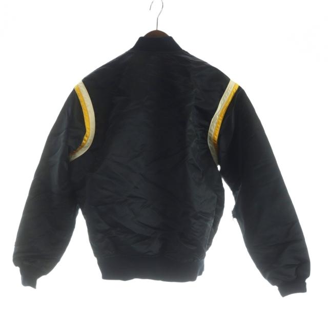【中古】90s NBA STARTER USA製 レイカーズ Lakers ブルゾン 長袖 シングル 総裏地 M 黒 ブラック ■GY18 /MQ_1