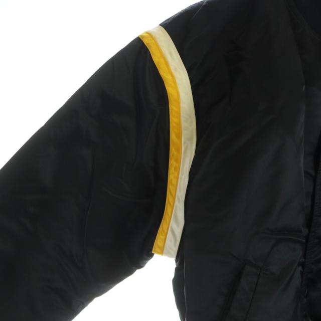 【中古】90s NBA STARTER USA製 レイカーズ Lakers ブルゾン 長袖 シングル 総裏地 M 黒 ブラック ■GY18 /MQ_2