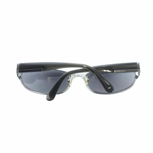【中古】プラダ PRADA SPR76G サングラス 眼鏡 めがね カラーレンズ ロゴ 64□18 黒 ブラック ■GY18 /MQ ■OH