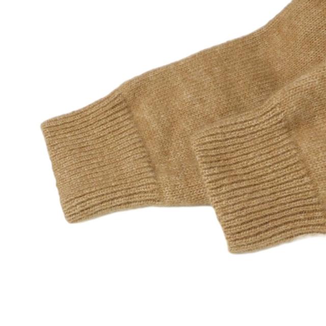 【中古】ラコステ LACOSTE AH0447 ニット セーター 長袖 ロゴ アルパカ XS 茶 ブラウン ■GY18 /MQ メンズ
