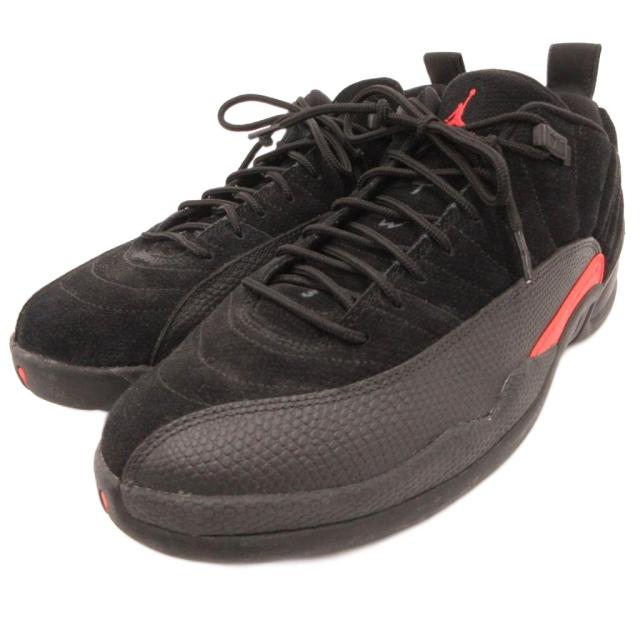 【中古】ナイキ NIKE AIR JORDAN 12 RETRO LOW スニーカー シューズ ローカット 27.5cm 黒 ブラック 308317-003_1