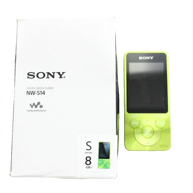 【中古】SONY ソニー WALKMAN ウォークマン ポータブルメディアプレイヤー 8GB 初期化済み 動作確認済 緑 NW-S14 /MW