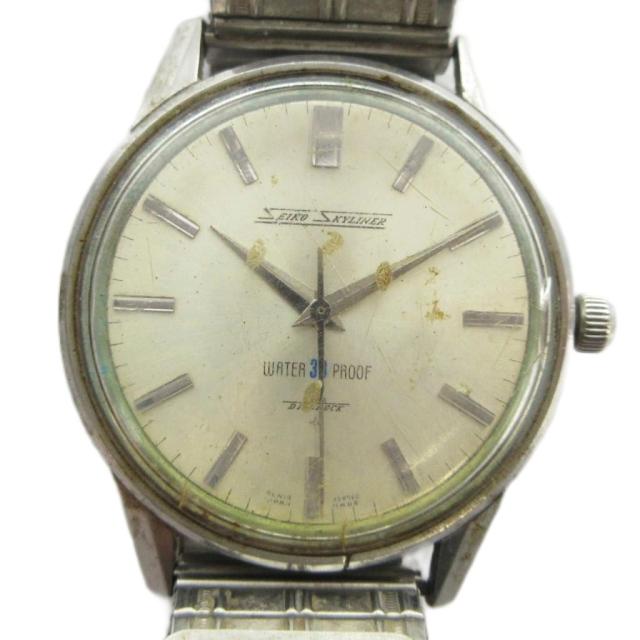 【中古】セイコー ジャンク品 スカイライナー 14092 腕時計 ヴィンテージ アンティーク 手巻き タツノオトシゴ 21石
