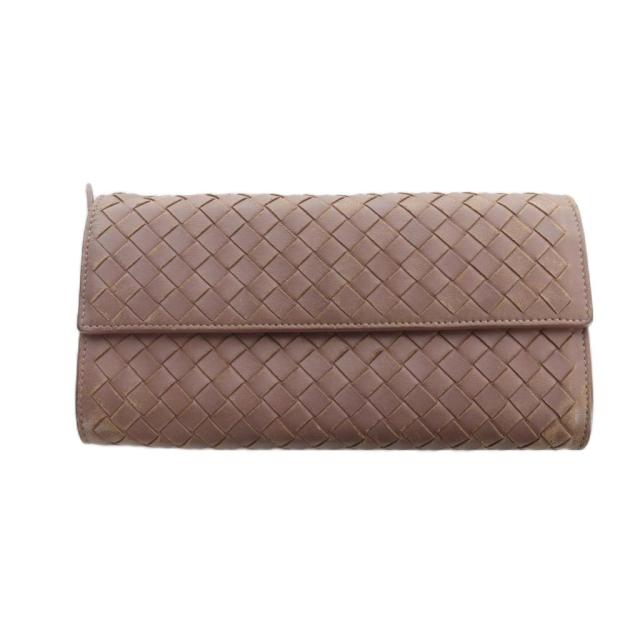 【美品】BOTTEGA VENETA ボッテガヴェネタ　イントレチャート　長財布 中古】ボッテガヴェネタ BOTTEGA VENETA 長財布 ウォレット イントレ