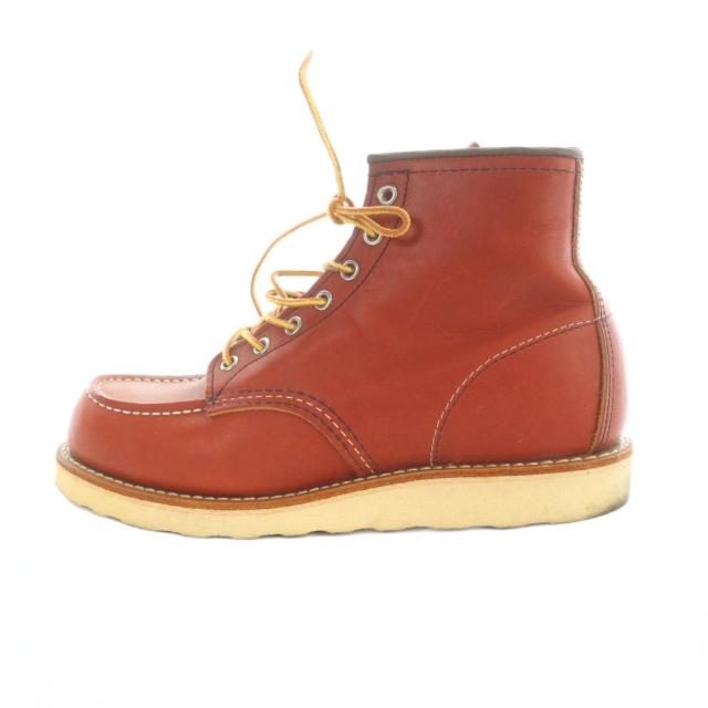 【中古】レッドウィング REDWING 08875 ワークブーツ アイリッシュセッター レザー ロゴ 26.5cm 赤 レッド ■GY4