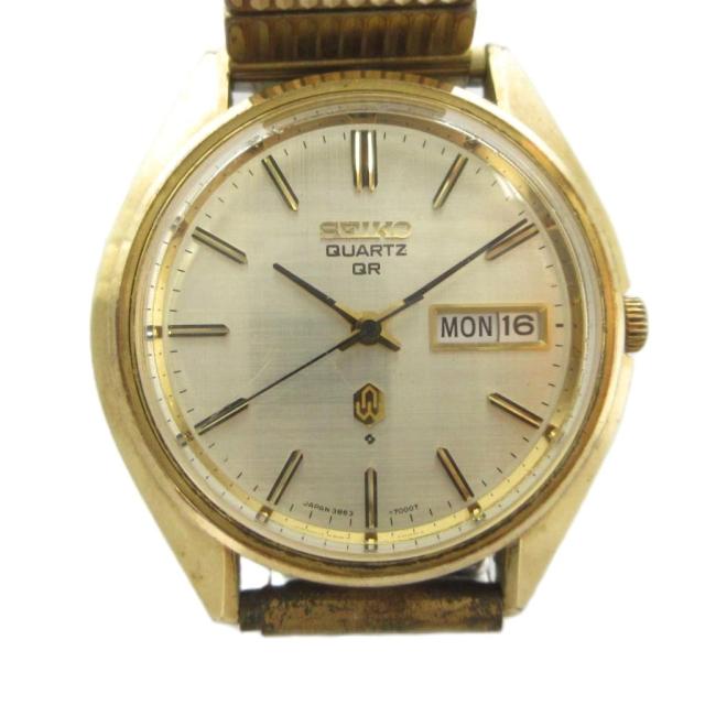 【中古】セイコー ジャンク品 3863-7001 腕時計 ヴィンテージ アンティーク ウォッチ 38 サンパチクォーツ デイデイト