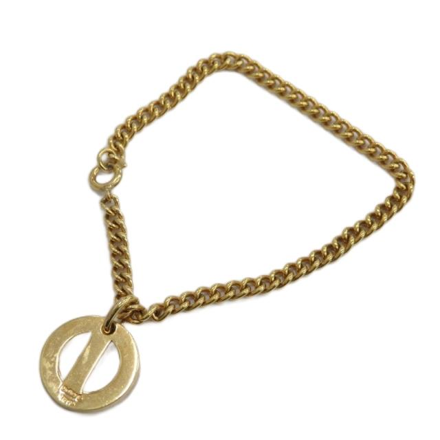 【中古】クリスチャンディオール Christian Dior ブレスレット アクセサリー バングル CD ロゴ ゴールド色 ■GY18
