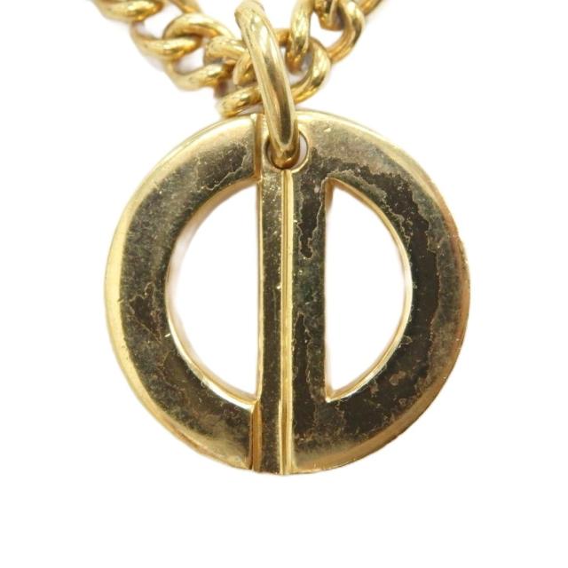 【中古】クリスチャンディオール Christian Dior ブレスレット アクセサリー バングル CD ロゴ ゴールド色 ■GY18