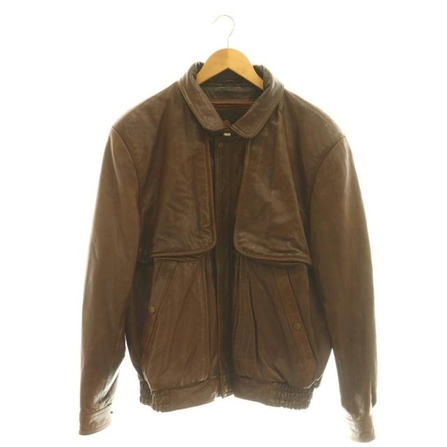 【中古】ウーノウオモ UNO UOMO 飛翔上衣 M 茶 赤銅色 なめし革 /GG ■GY18 メンズ