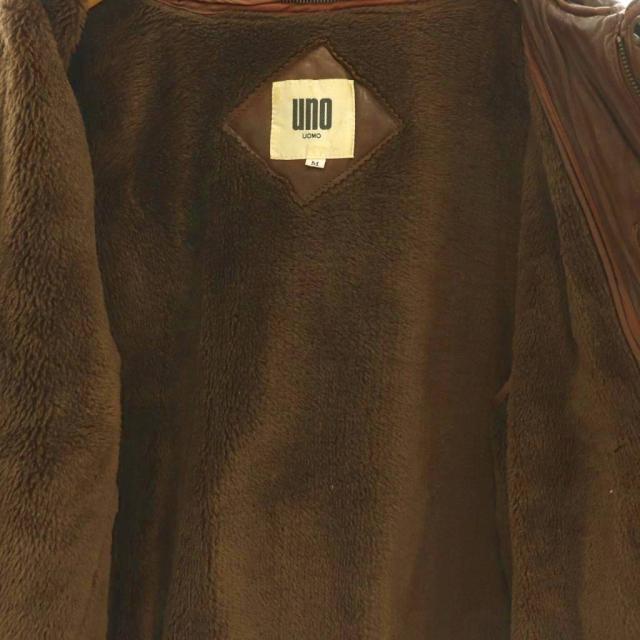 【中古】ウーノウオモ UNO UOMO 飛翔上衣 M 茶 赤銅色 なめし革 /GG ■GY18 メンズ