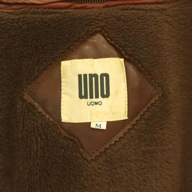 【中古】ウーノウオモ UNO UOMO 飛翔上衣 M 茶 赤銅色 なめし革 /GG ■GY18 メンズ