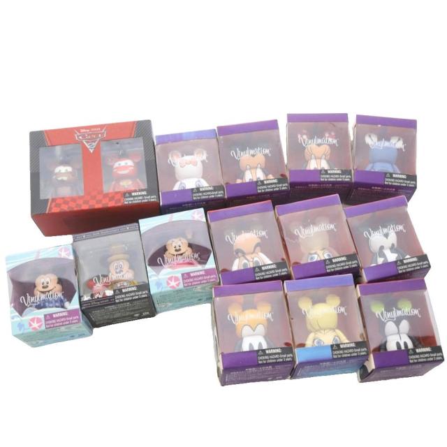 【中古】未使用品 ディズニー キャラクター フィギュア カーズ2 ミッキー ミニー 15点セット まとめ 未開封 箱付き
